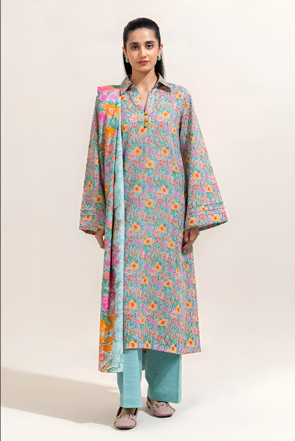 Beechtree Khaddar Embroidered 3-Piece – Design 02 (Unstitched)