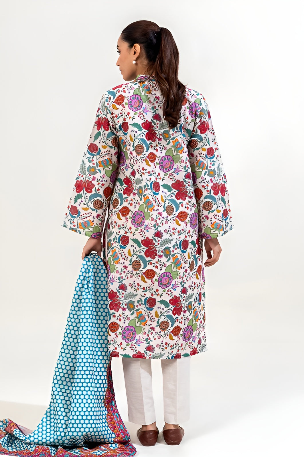 3 PIECE PRINTED KHADDAR SUIT-LINEN GLOOM (UNSTITCHED)