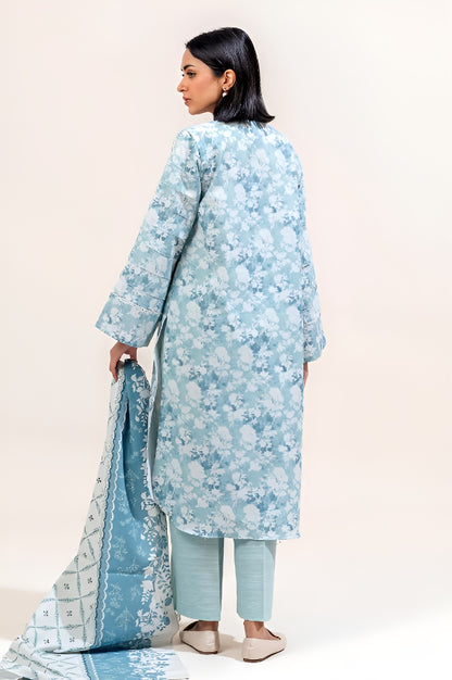 3 PIECE PRINTED KHADDAR SUIT-SAPPHIRE BLOOM (UNSTITCHED)