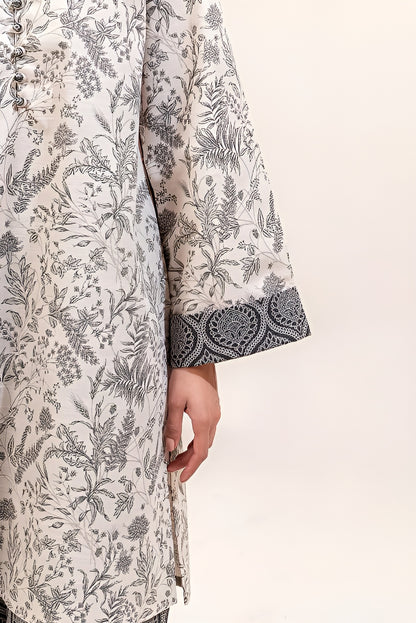 2 PIECE PRINTED KHADDAR SUIT-WHISPER ASH (UNSTITCHED)