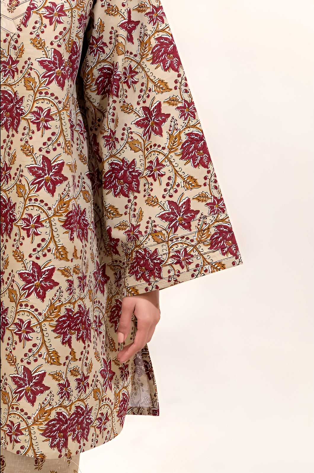 2 PIECE PRINTED KHADDAR SUIT-FLORAL CHARM (UNSTITCHED)