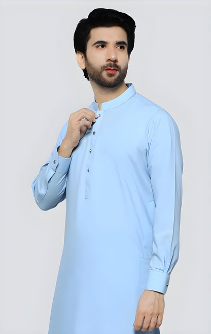 Royal Blue Wash & Wear – Premium Unstitched Suit for Men | The AK Collection