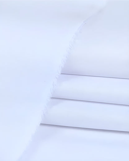 White Cotton Unstitched Suit | The AK Collection