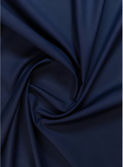 Navy Blue Wash & Wear Unstitched Suit | The AK Collection