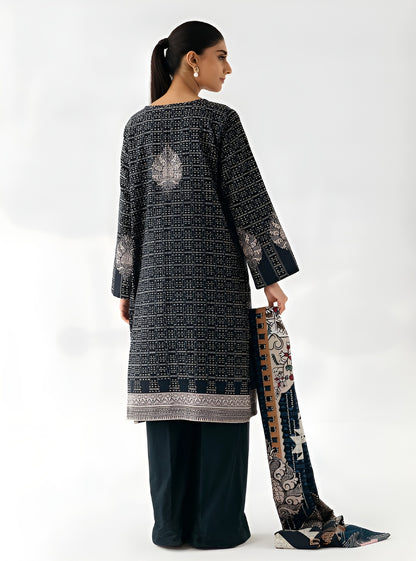 Beechtree Khaddar Embroidered 3-Piece – Design 01 (Unstitched)