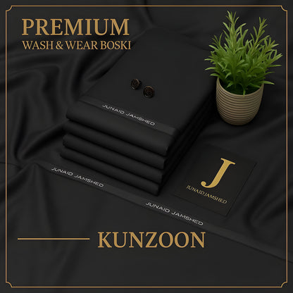 Elegant Black Wash & Wear – Premium Unstitched Suit for Men | The AK Collection