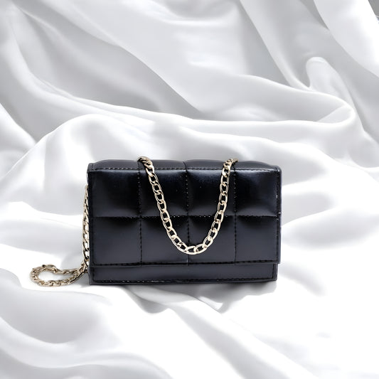 Black Chain Shoulder Bag | The AK Collection