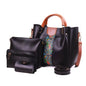 Black 3-Piece Designer Handbag Set | The AK Collection