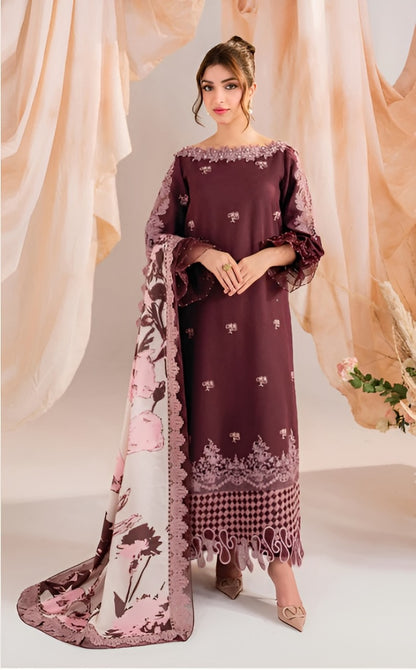 Asifa and Nabeel - Elysian floral viscose Shirt, Trouser and Dupatta